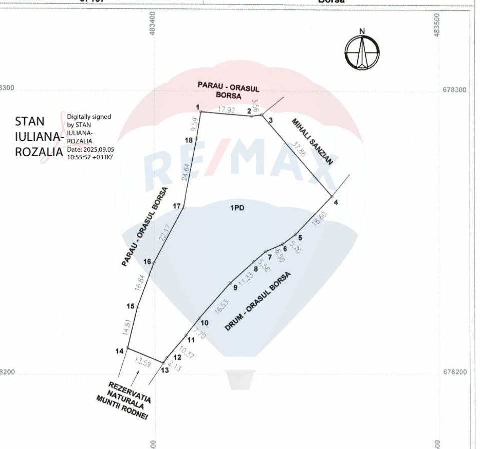 Teren 2,895mp Strada Priseci acces auto in zona telecabina BORSA