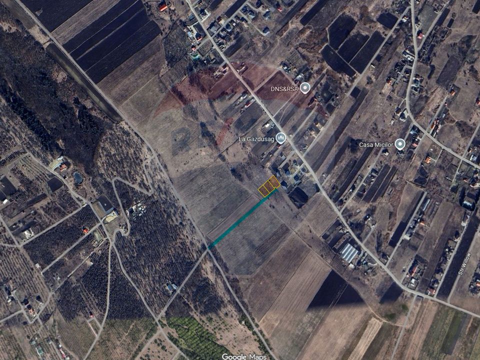 De vânzare parcelare teren Fânațe | 3 loturi | 550 mp + drum privat