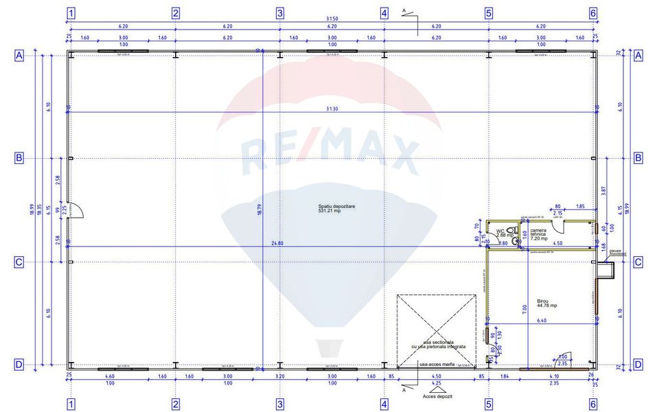 Hală 600 mp, ideală pentru logistică și distribuție zona Aeroportului