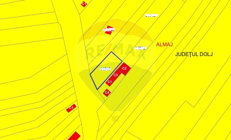 Teren Intravilan Almaj/Mosneni 1350mp
