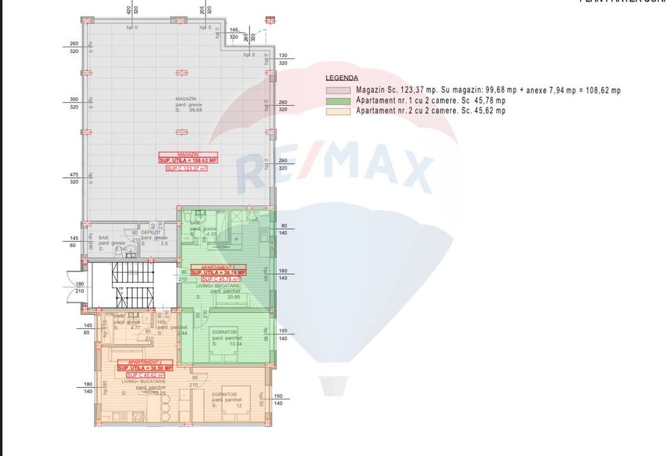 2 room Apartment for sale, Orasul Vechi area