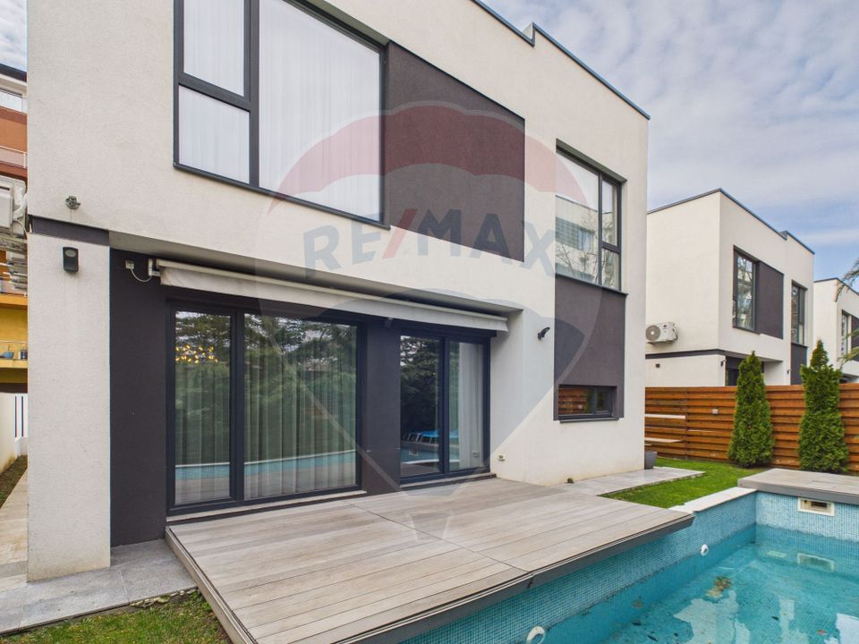 Vila eleganta cu piscina si terasa generoasa – zona Erou Iancu Nicolae