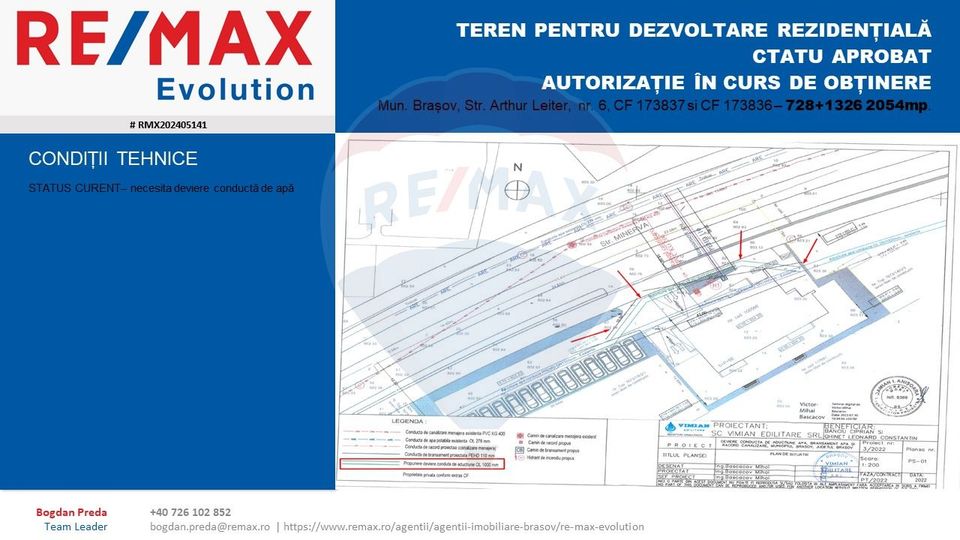 Land 2,054sqm Brasov / Strada Artur Leiter