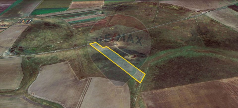 Teren agricol 5 ha, extravilan, 52 m deschidere la șosea