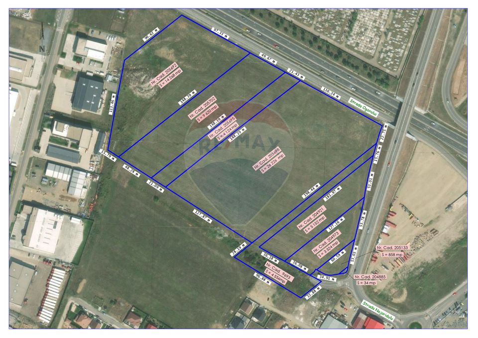 Land 68,163sqm Oradea / Strada Ogorului