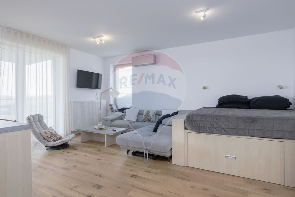 2 camere premium | TERASĂ 25 mp cu deck+vedere lac si pădure I parcare