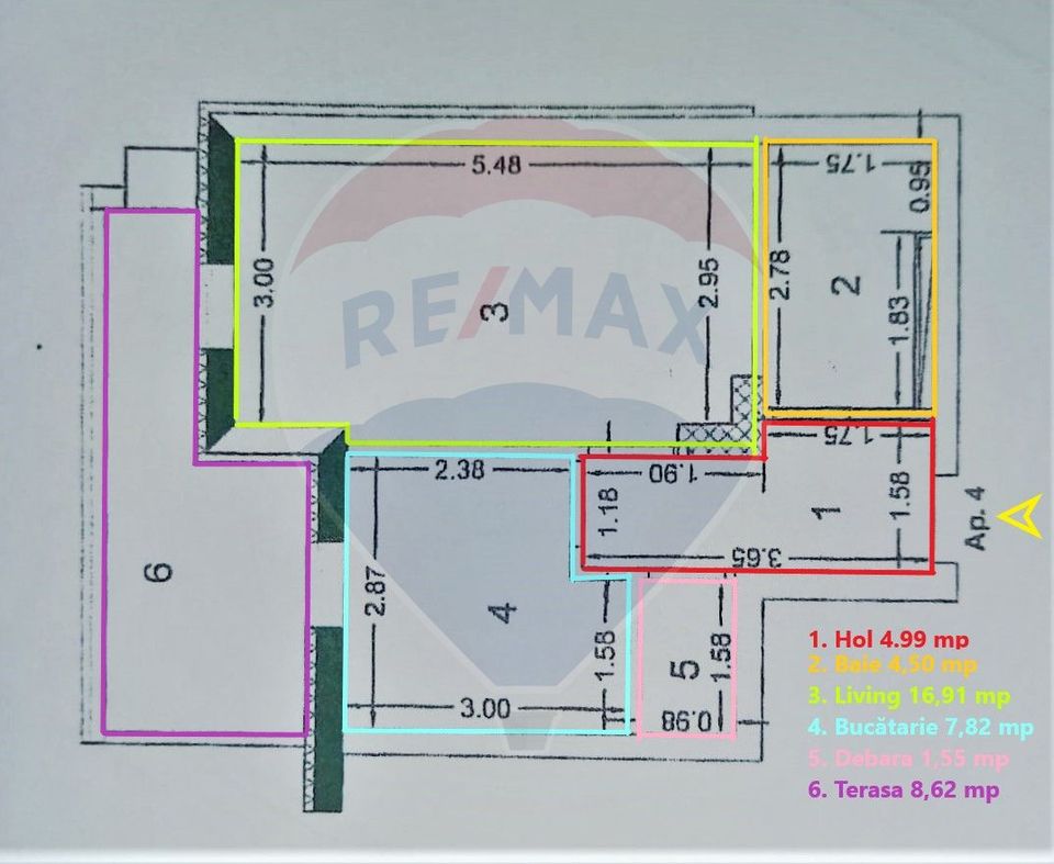 Apartament cu o cameră în Alphaville, Răcădău.