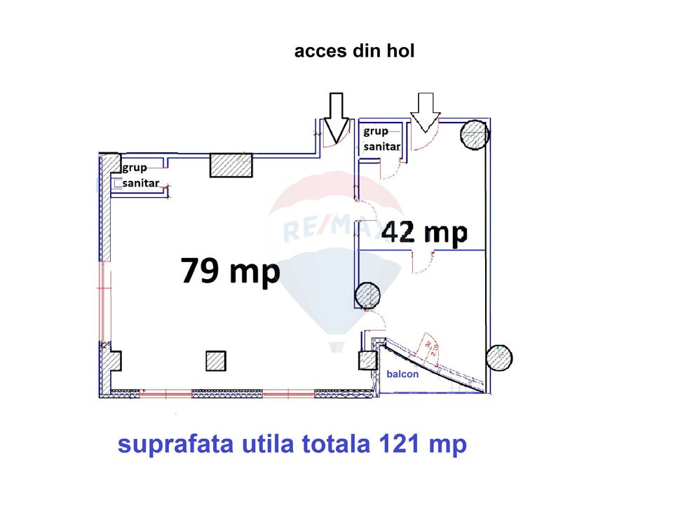 121sq.m Office Space for rent, Central area