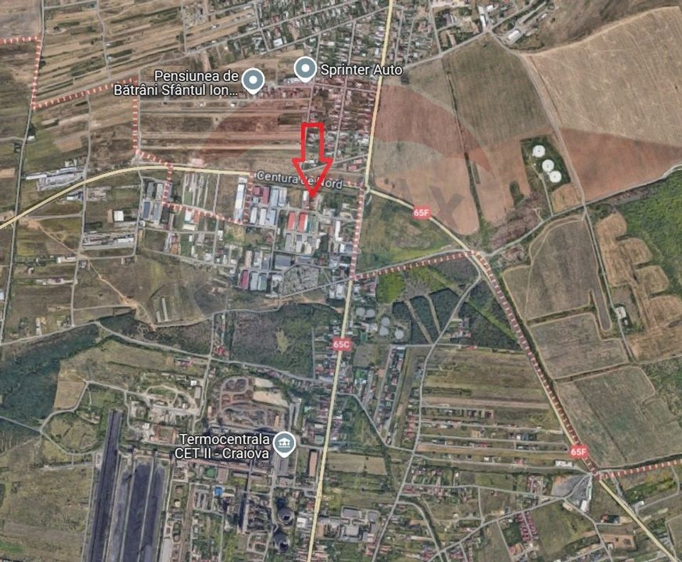 TEREN - 3536 mp -deschidere 48 m,  Centura de nord - Bariera Valcii