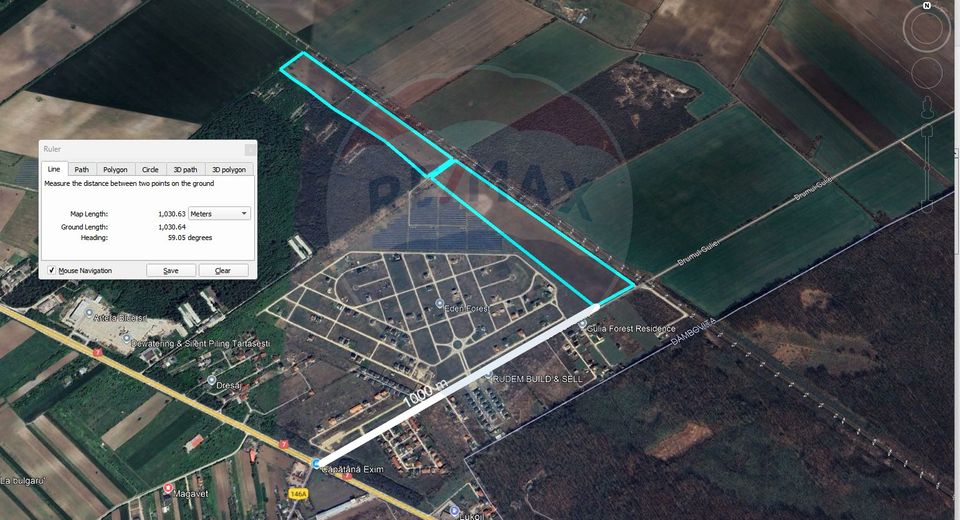 Teren intravilan 19,3 ha/locatie strategica, acces linie CFR/Gulia