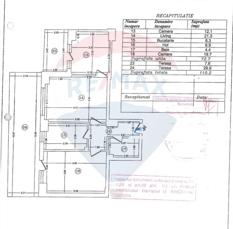 Apartament cu 3 camere de vânzare în zona Andronache