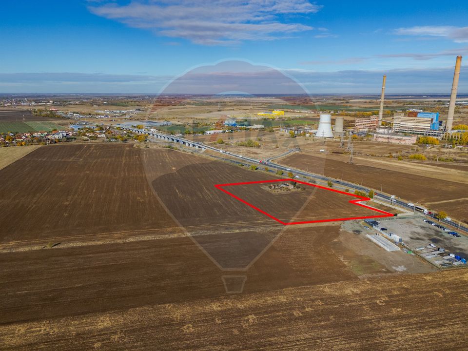 Teren intravilan 13.482 mp pe Centura Nord Arad, front 188 m