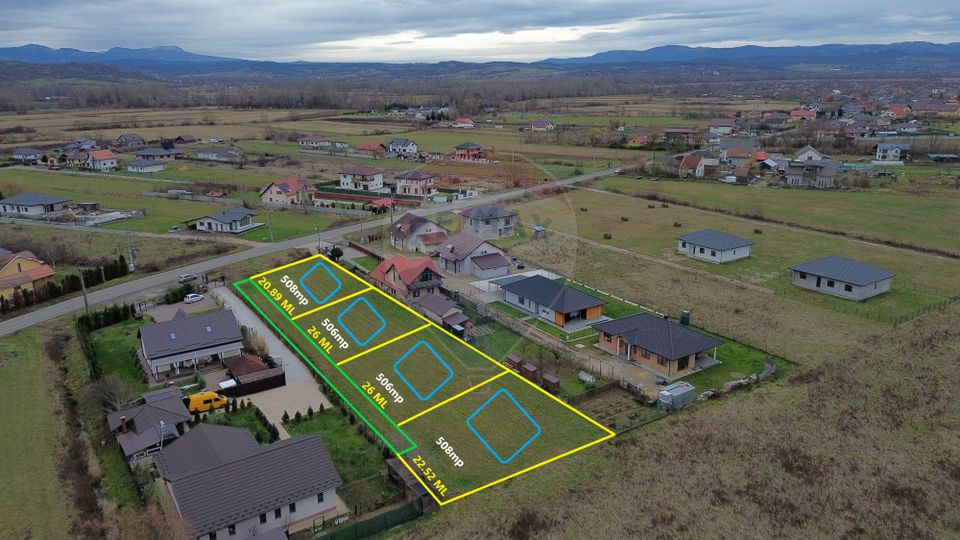 Teren de vanzare cu proiect de casa si piscina Săcălășeni