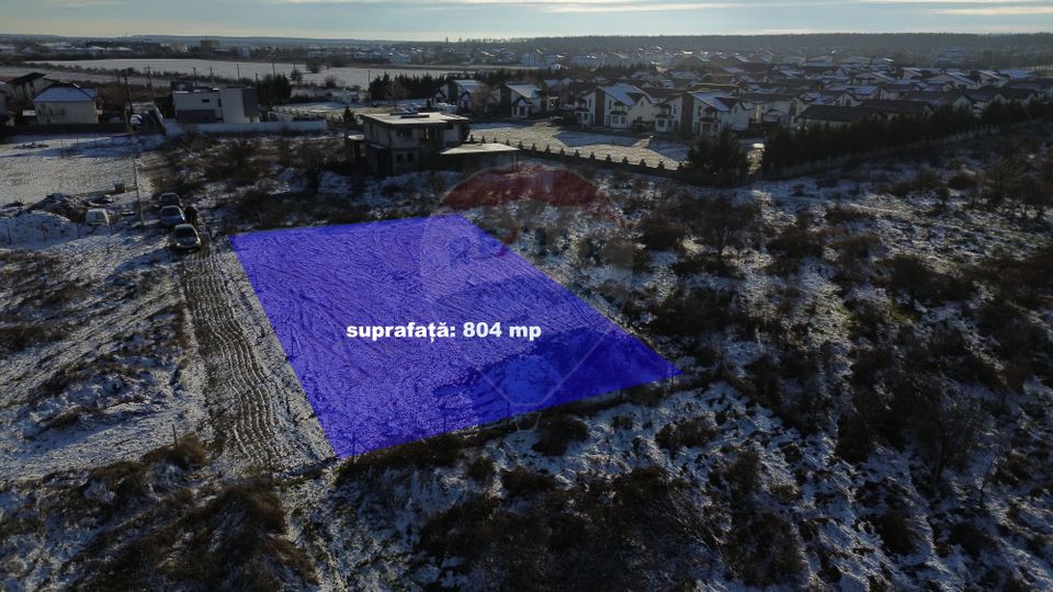 Teren intravilan Corbeanca – 804 mp, zona de nord a Bucurestiului