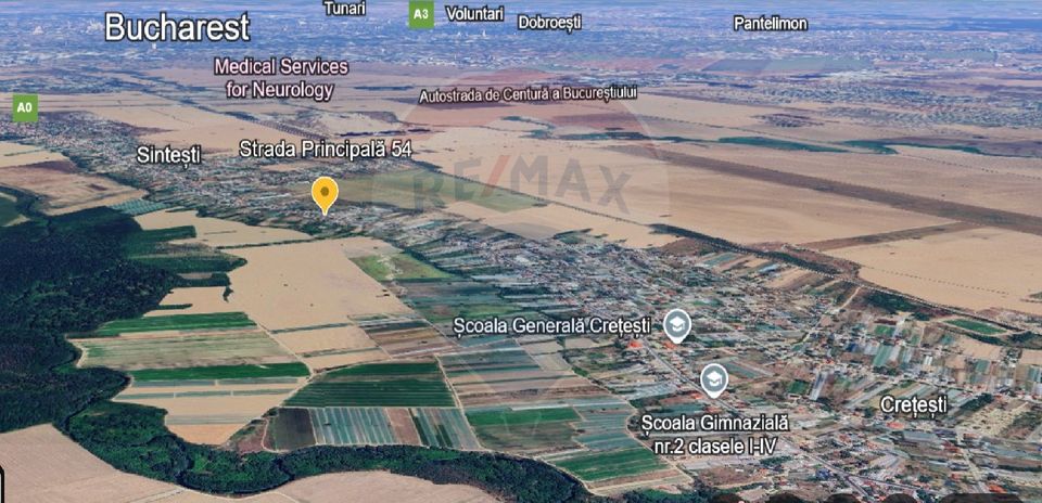 Land 4,870sqm Sintesti / Soseaua Principala