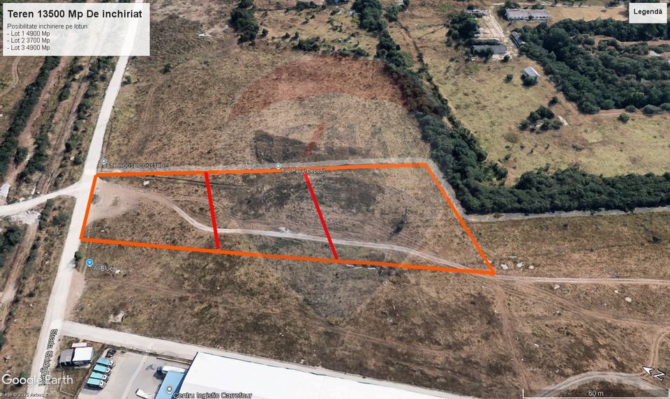 Teren de inchiriat – 13.500 mp, Clinceni Centura Bragadiru–Domnesti