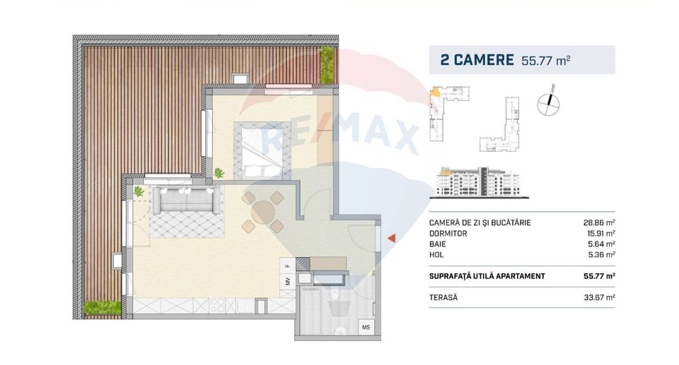 Apartament 2 camere, FINISAT, ansamblu nou, Parcul Feroviarilor