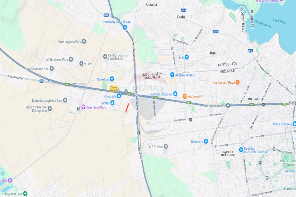 Land for sale, near A1, 5000 sqm, investment opportunity
