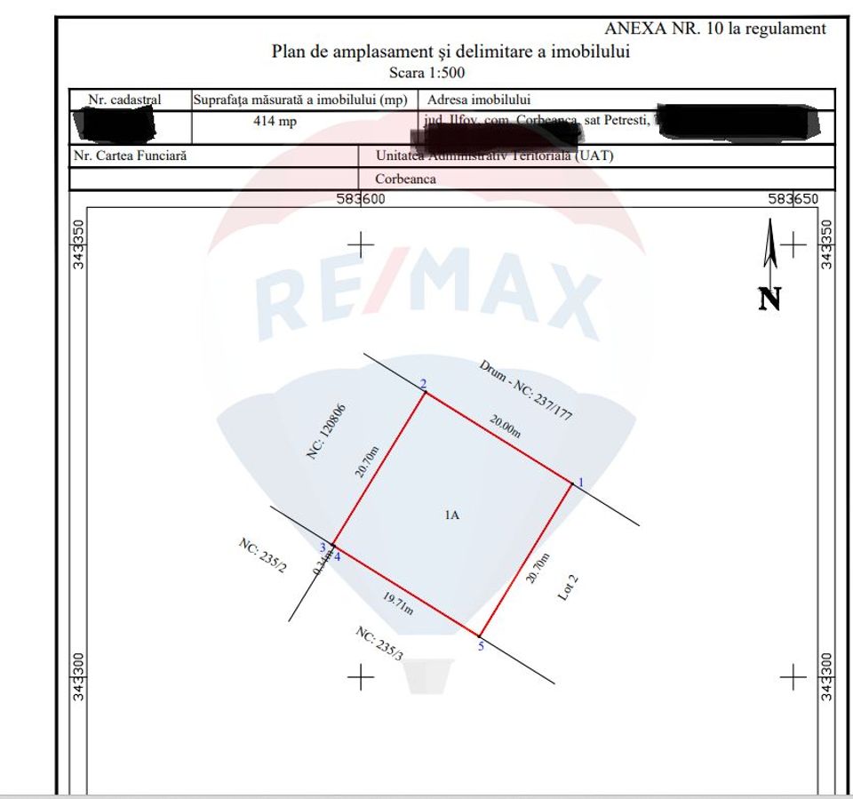 Built-up land Corbeanca, 414sqm urban planning certificate