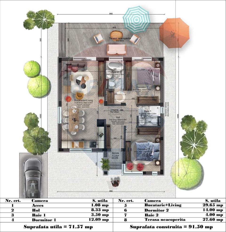 Casă nouă – construcție 2025, parter, comuna Berceni – Str. Primăverii