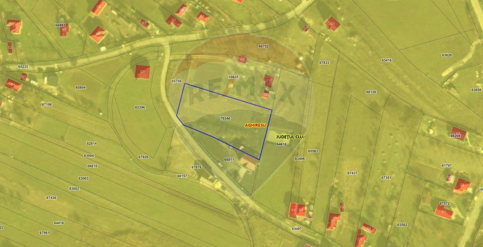 Teren intravilan Aghiresu-Fabrici comuna Aghiresu toate utilitatile