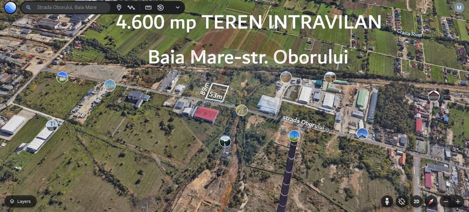 Land 4,600sqm Baia Mare / Strada Oborului