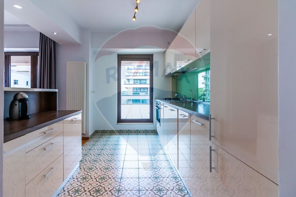 Apartament 3 camere de închiriat în Pipera, loc parcare, terasa 95mp