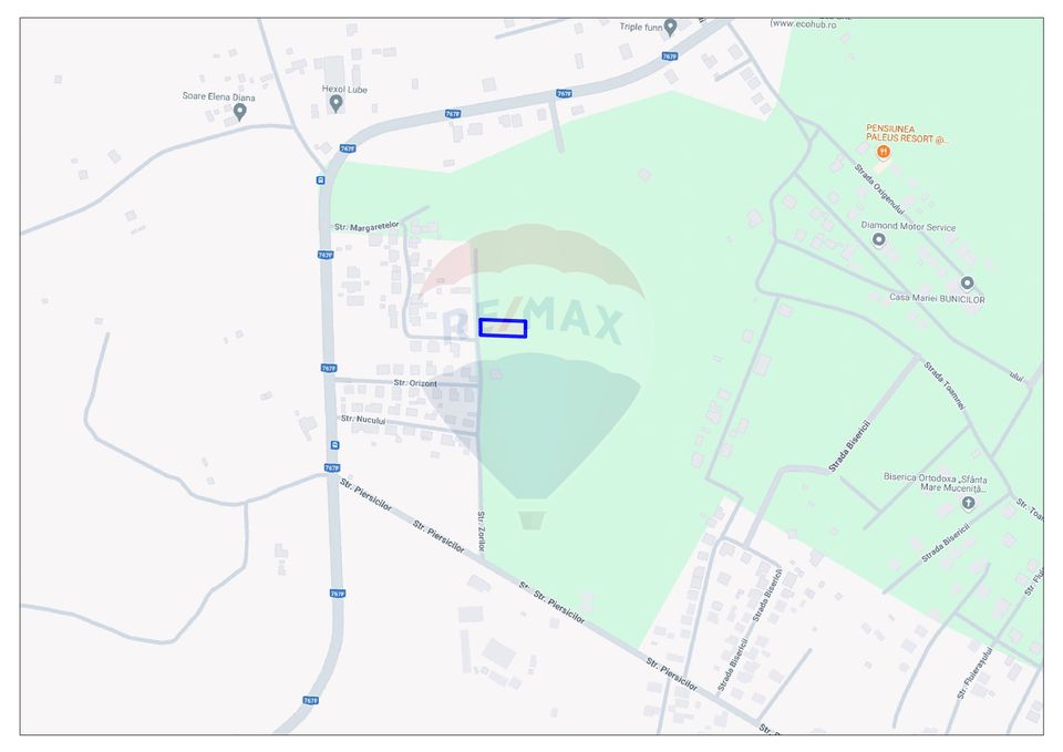 De vânzare teren intravilan 1035 mp Paleu / Strada Zorilor