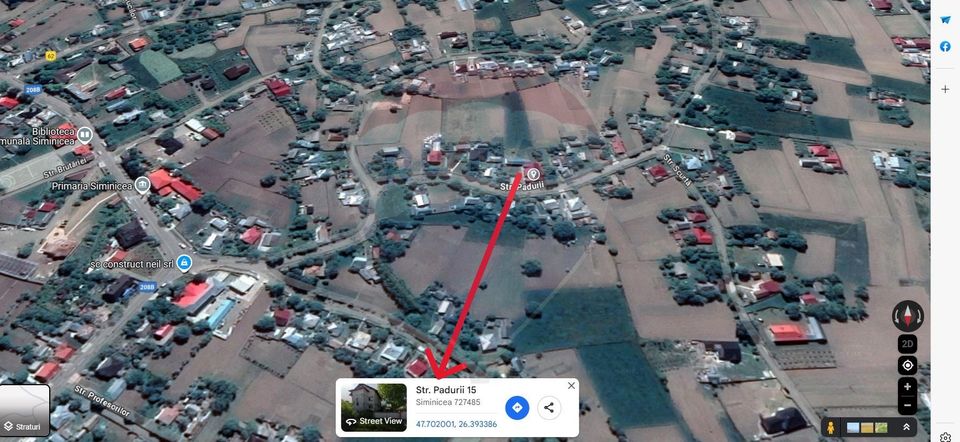 Casă / Vilă cu 12 camere, teren intravilan de 2869mp în Siminicea, SV