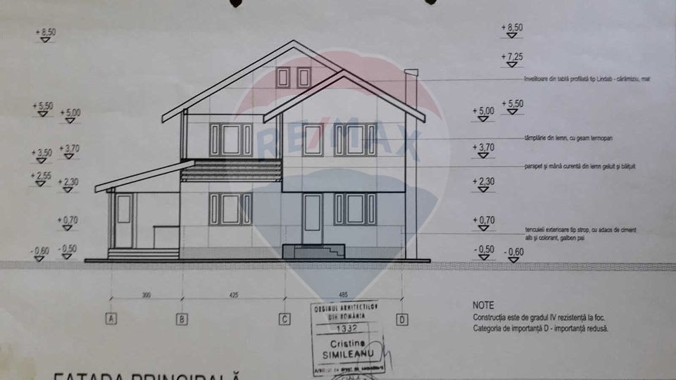 de vanzare Casă / Vilă cu 5 camere, la rosu