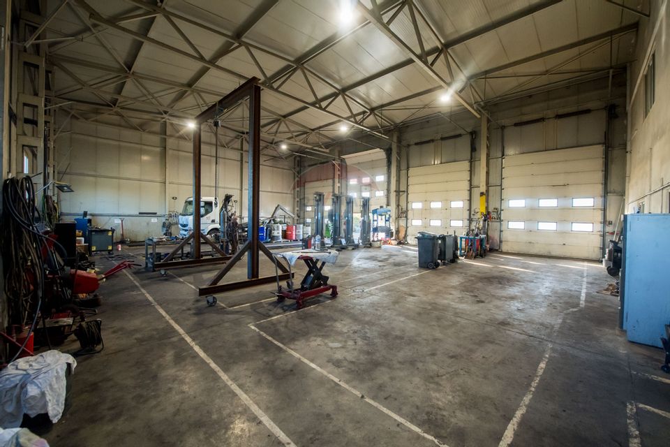 Hală industrială P+1 – 490 mp utili | Teren 2.447 mp | Platformă beton