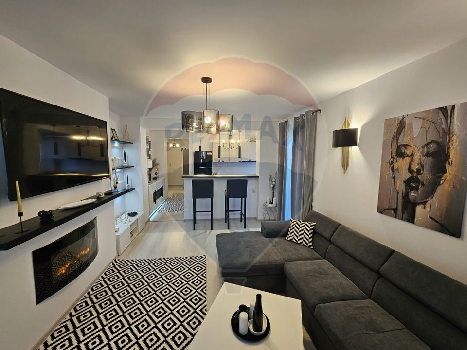 Apartament nou delux -2 camere mobilat/utilat+boxa+loc parcare!