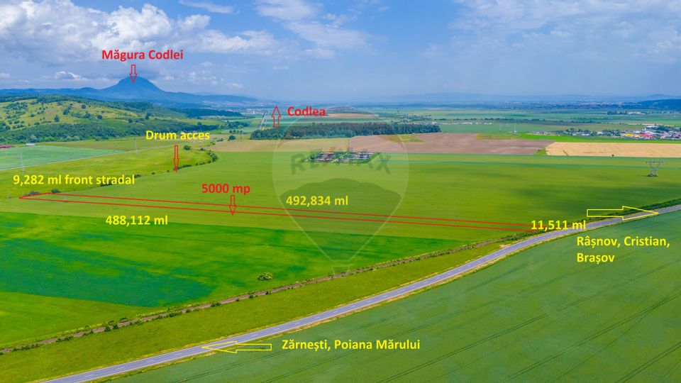 Land 5,000sqm Rasnov / Strada Fara Nume