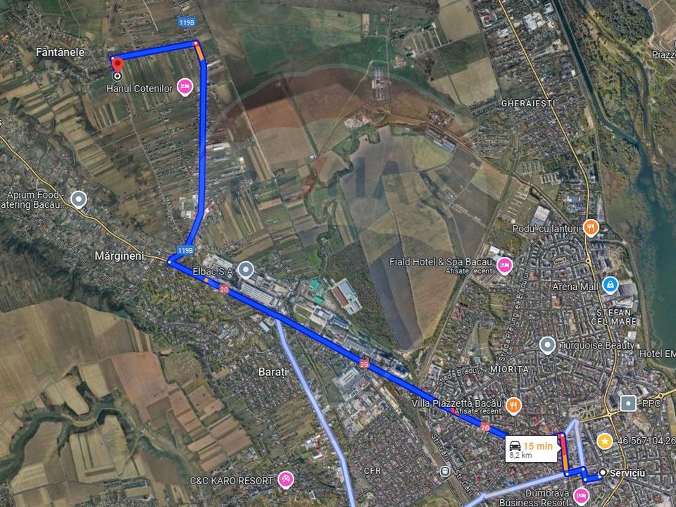 Land 9,900sqm Fantanele (Hemeius) / Strada drumul asfaltat Fantanele