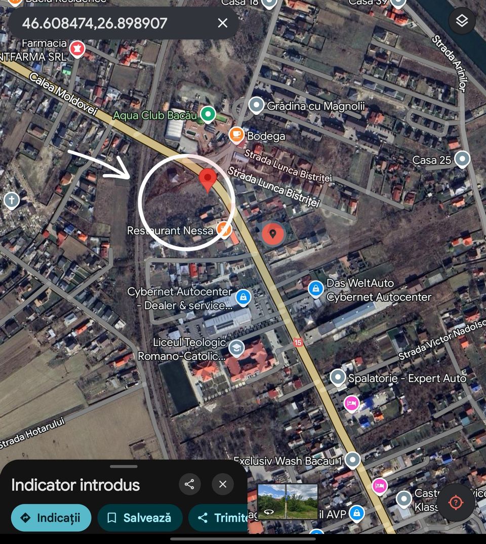 Teren 4,818 mp la strada principală în Gherăiești