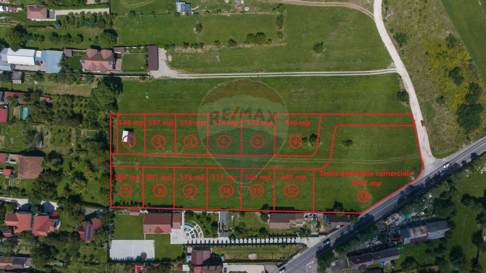 Teren comercial intrare Sacele - Centura- DN1A