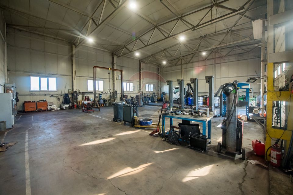Hală industrială P+1 – 490 mp utili | Teren 2.447 mp | Platformă beton