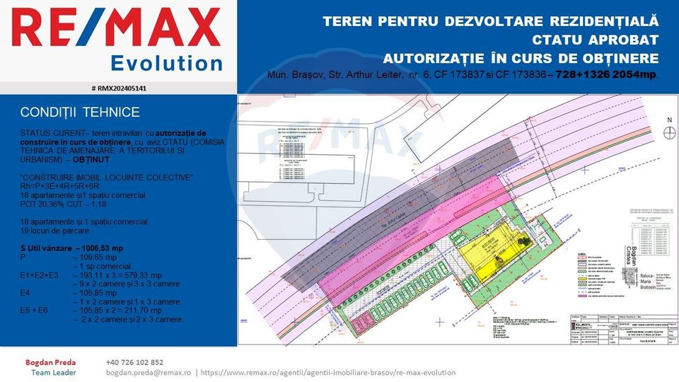 Land 2,054sqm Brasov / Strada Artur Leiter