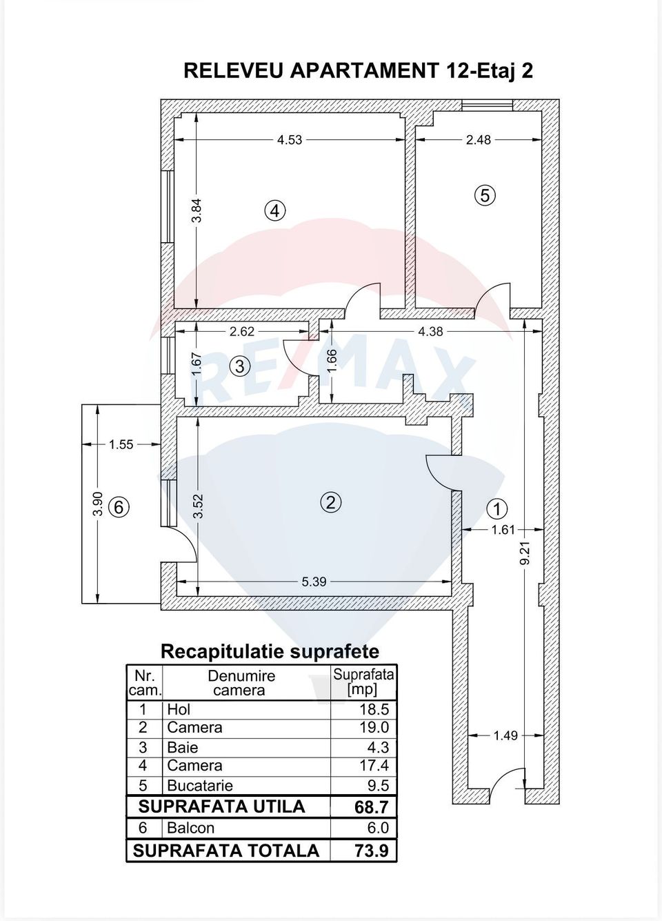 DE VANZARE Apartament 2 camere - Voluntari-Popasului - Matei Millo