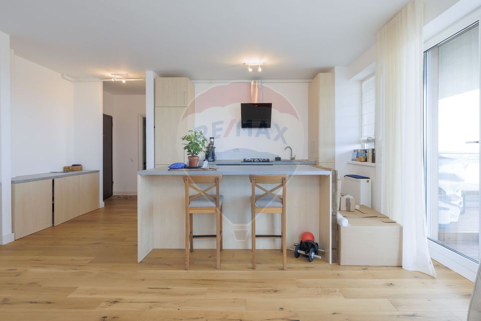 2 camere premium | TERASĂ 25 mp cu deck+vedere lac si pădure I parcare