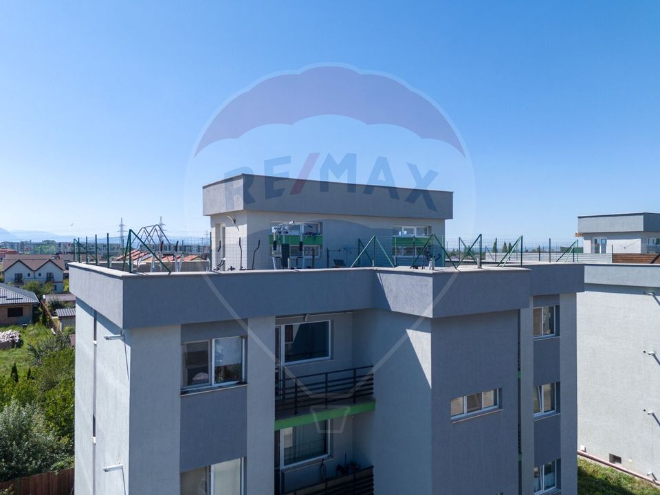 Penthouse 3 camere cu terasa, mobilat, loc parcare