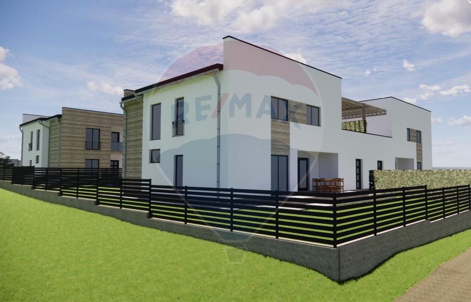 Casă individuală SMART HOME cu terase și garaj pe teren de 420 mp