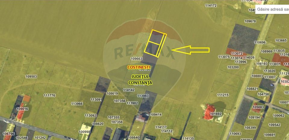 Teren INTRAVILAN de 1,146mp in Costinesti / Strada Henri Coanda