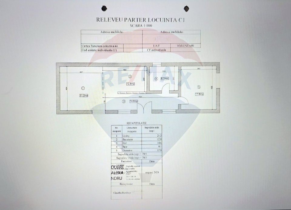 2 room House / Villa for sale, Central area