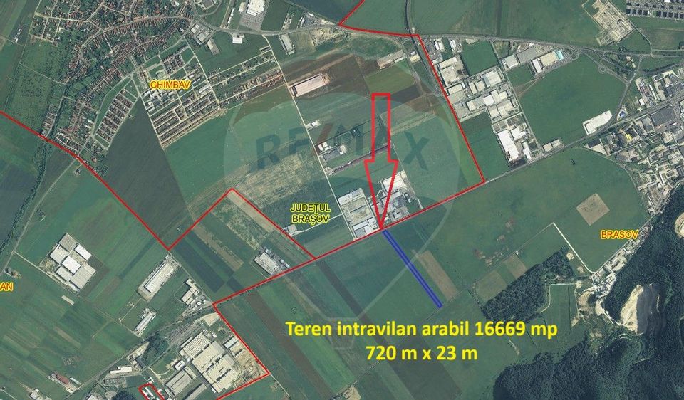 Teren intravilan 16669 mp, Braşov