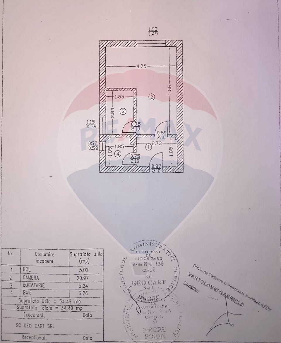 Vanzare garsoniera | mansardă | 35 mp | Pipera - Voluntari | 2006