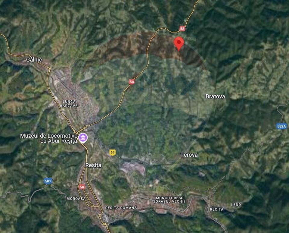 Teren 15,764mp Resita / DN 58 90