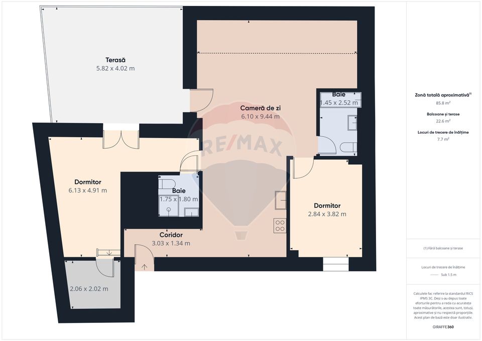 Apartament Modern cu 3 Camere și Terasă Spațioasă, Vasile Lascăr