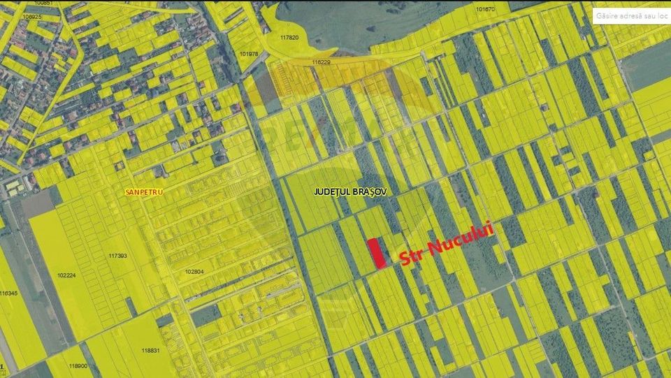 Teren Sanpetru - Strada Nucului, 1296mp, avize in vederea AC