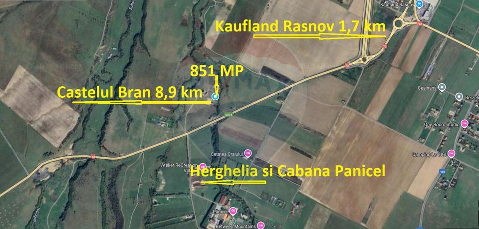 851 mp, Pârâu in spate - Brașov | Centrul echitație și Complex Pănicel